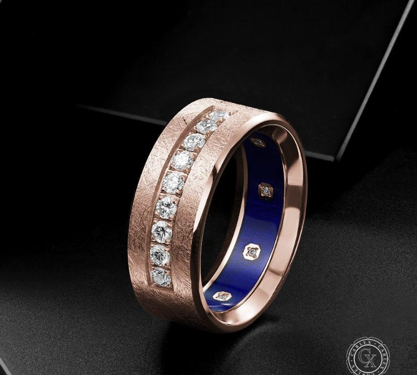 Interior Enamel Diamond Band by Carlex