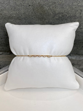 Crescent Bar Diamond Bracelet by Tacori