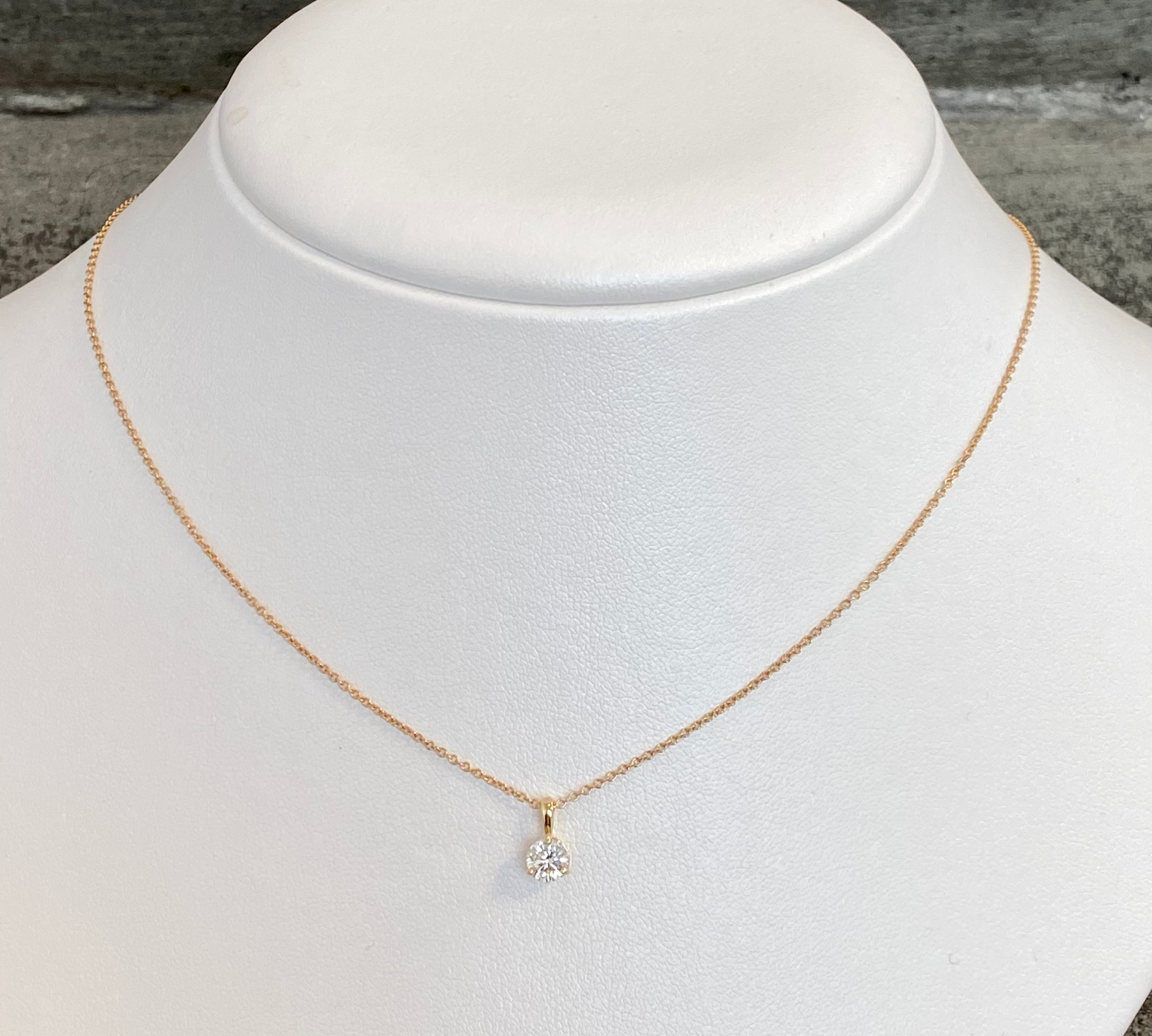 Diamond Solitaire Pendant