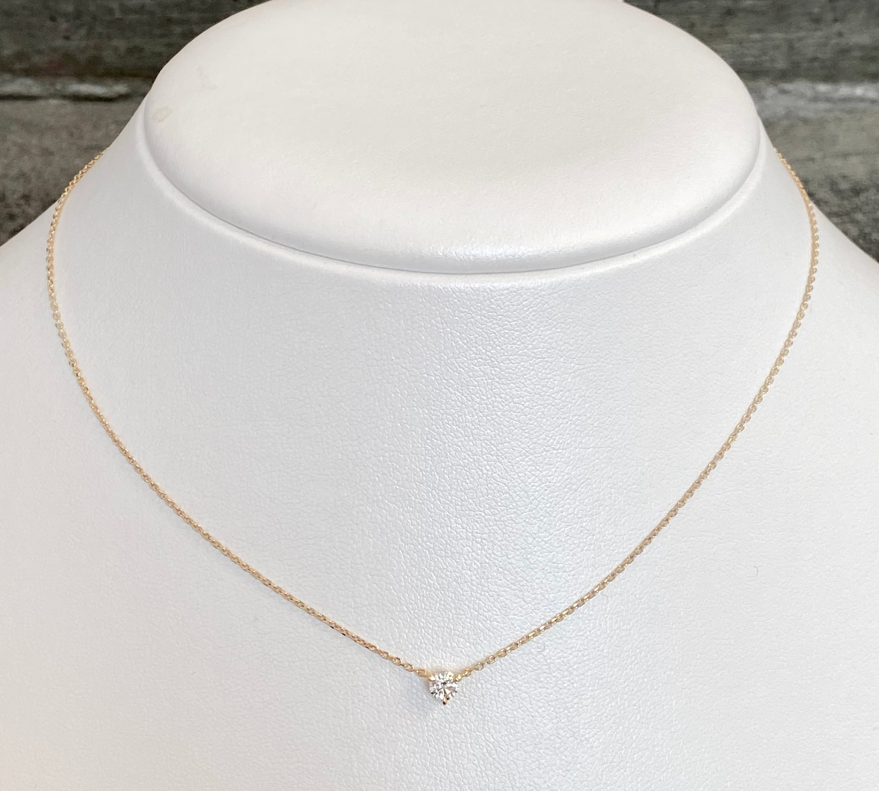 Diamond Solitaire Necklace