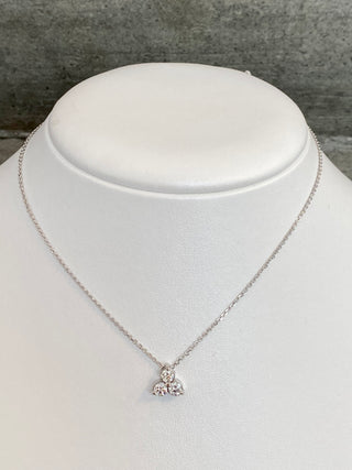 .90TCW Triple Diamond Necklace