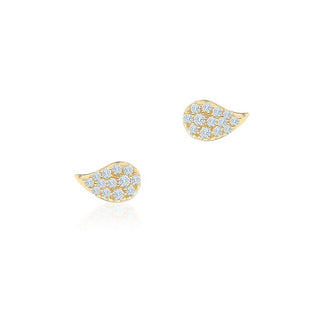 Birks Pétale | Yellow Gold and Diamond Stud Earrings