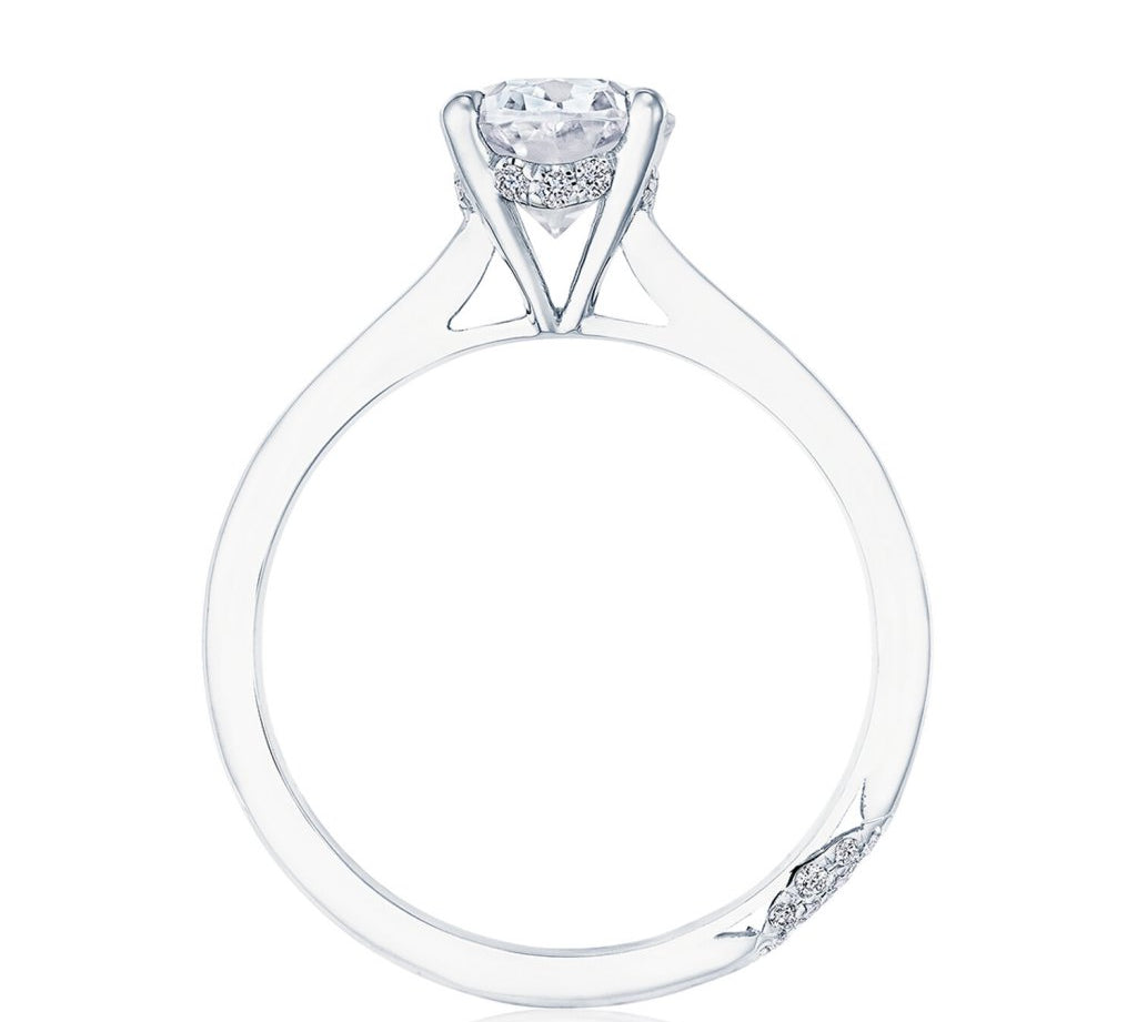 Oval Cut Tacori Diamond Ring Setting