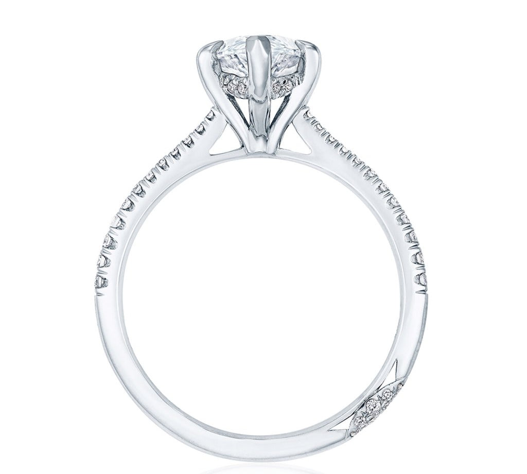Pear Cut Tacori Diamond Ring Setting
