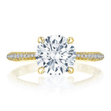 Round Cut Tacori Diamond Ring Setting