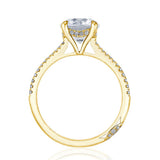 Round Cut Tacori Diamond Ring Setting