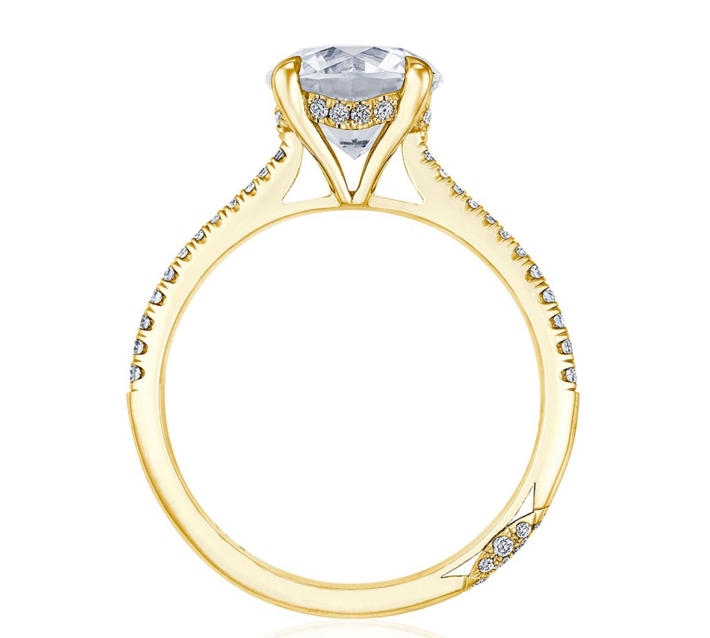 Round Cut Tacori Diamond Ring Setting