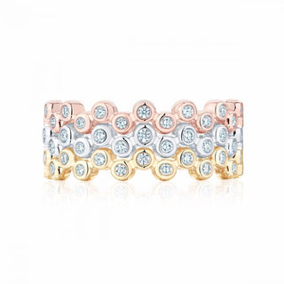 Birks Iconic | Stackable Yellow Gold and Diamond Splash Ring