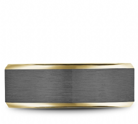 Tantalum & Yellow Gold Band