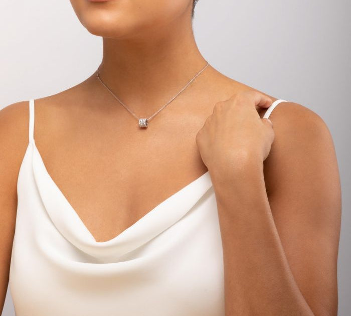 Diamond Necklace with White Gold Chain | Birks Splash Collection